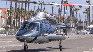 Bell-222 Helicopter: Up-Close Landing, Engine Startup, Takeoff & Fly-By in Stunning Detail