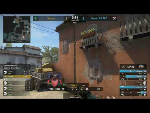 [CS:GO] FAVEN 1VS5 CLUTCH! SPROUT VS HEROIC (DreamHack) #dreamhack #csgo