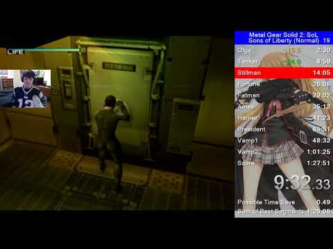 [PS2] Metal Gear Solid 2 Normal in 1:17:37