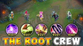 WE PICKED 5 ROOTS ON ONE TEAM AND NOBODY CAN MOVE (10 SECOND ROOT CHAIN)