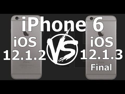 iPhone 6 : iOS 12.1.3 Final vs iOS 12.1.2 Speed Test (Build 16D39) Video