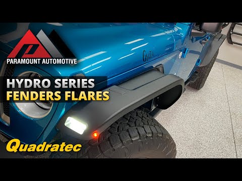 Paramount Automotive Hydro Series Fender Flares for Jeep Wrangler JL & Gladiator JT