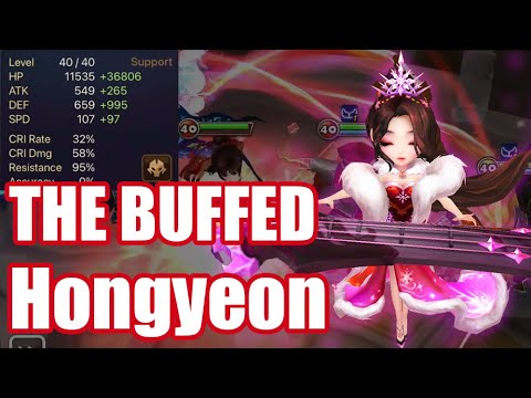 【Summoners War | Curry's RTA】THE BUFFED Hongyeon, she gots new power, but is she useful in RTA???