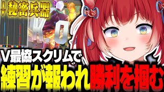 V最協スクリムで練習の成果が報われ強敵相手に勝利を掴む赤見かるび【赤見かるび切り抜き V最協 紡木こかげ 白雪レイド 如月れん ストリートファイター6】