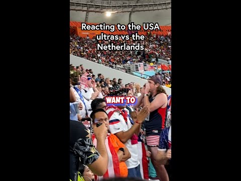 The USA ultras vs the NETHERLANDS at the 2022 World Cup #ShortsFifaWorldCup