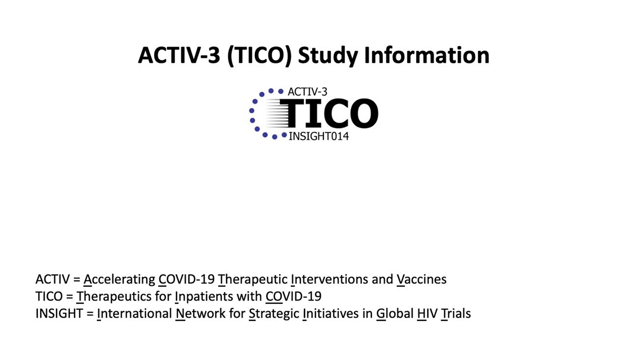 ACTIV-3 TICO: Study Details Video