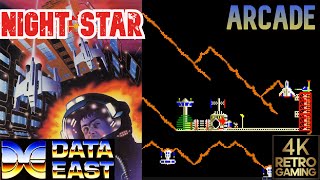 Night Star Arcade ( Data East 1983 ) 4k Gameplay