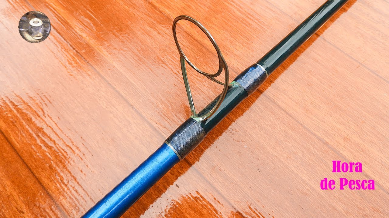 El paso a paso. || Como cambiar anilla de caña de pesca. || How to change the fishing rod grommet.