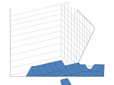 Linke ausgehende Wangenkehle. Schnürung und Kehlanfang im Schnelldurchgang