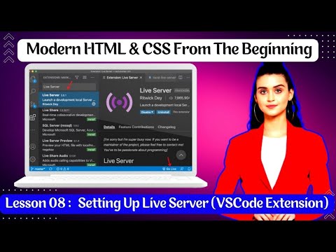 Lesson 08. Setting Up Live Server VSCode Extension #html,  #CSS, #Basic_html, #Basic_CSS ,