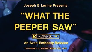 WHAT THE PEEPER SAW (1972) Trailer & TV Spot S.T.Fr. (optional)