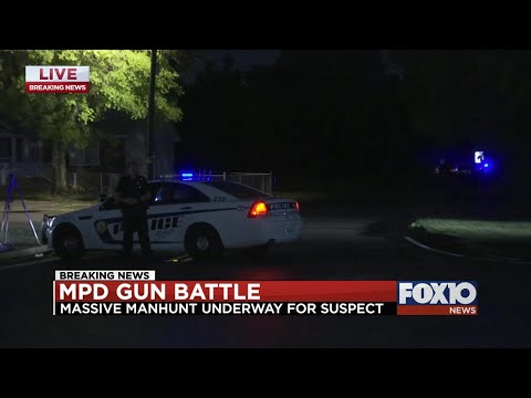 Manhunt in Tillman's corner after suspect fires shots at police officer