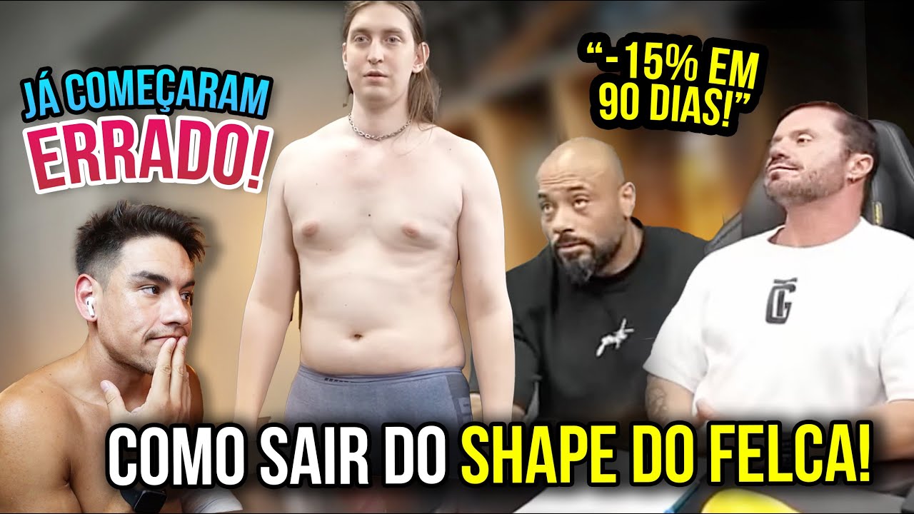 Shape do FELCA 😳 Como deixar de ser FALSO MAGRO e Definir RÁPIDO corretamente. (começaram errado)
