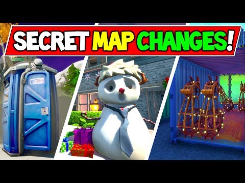 *NEW* Fortnite SECRET MAP CHANGES & Hidden Easter Eggs "Christmas Update" (v11.20 Week 5 Update)