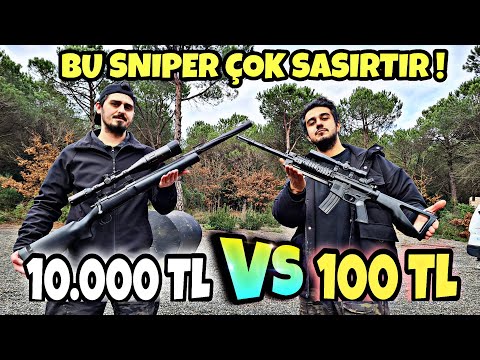 100 TL VS 10000 TL AIRSOFT SNIPER TÜFEK İNCELEMESİ  ! @DeltaSays​
