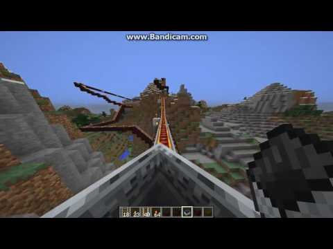 Minecraft VALTAVA junarata redstone kylässä