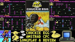[AMSTRAD CPC] Chuckie Egg - Longplay & Review