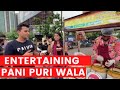 India S Most Entertaining Pani Puri Wala Dilkhus Panipuri Wala Indian Street Food Sadi Gaddi