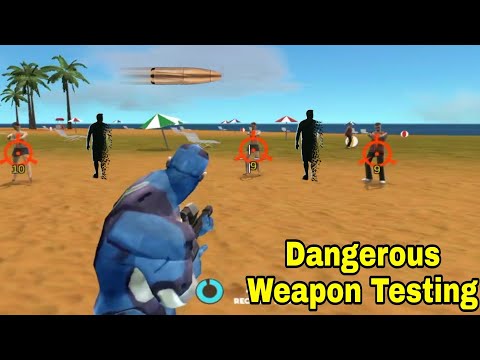 Rope Hero Testing a Dangerous New Weapon | Rope hero vice town weapon video