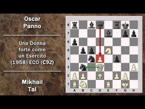 Annotated Chess Games 28 - Tal vs Panno - A Woman as Strong as an Army - 1958 C92