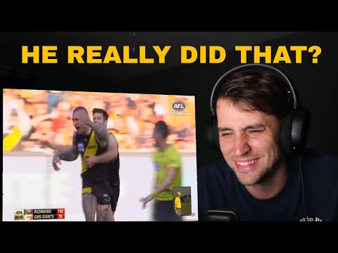 American Reacts to DUSTIN MARTIN (first time reaction to the AFL goat??)