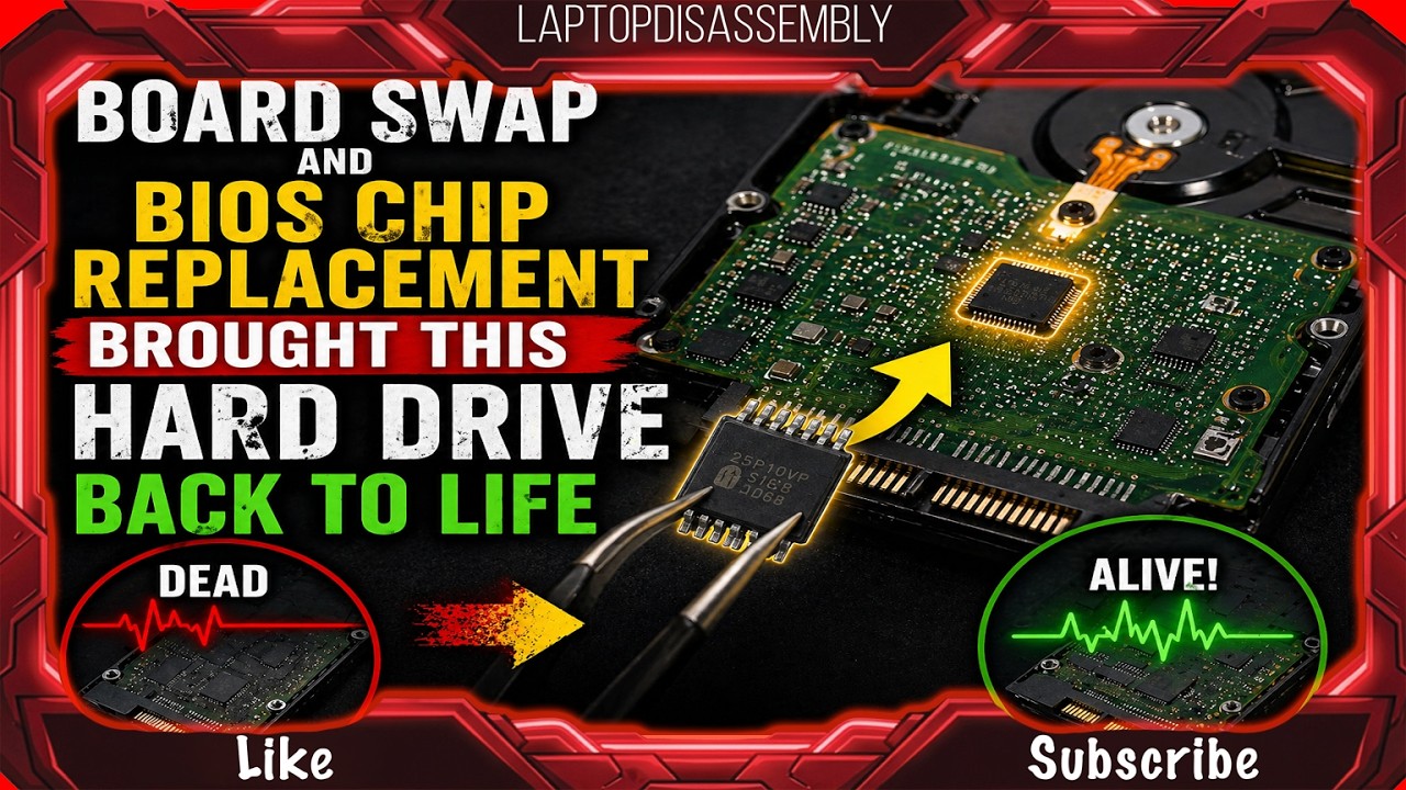 Board Swap and Bios Chip Replacement Brought This Hard Drive Back to Life