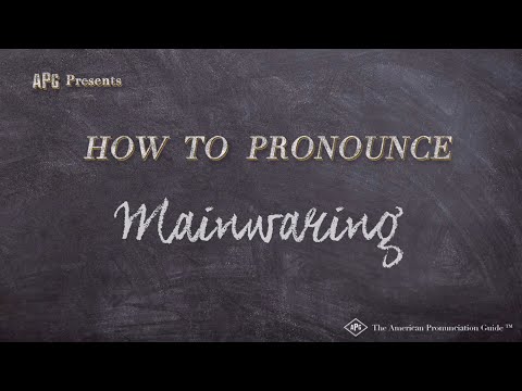How to Pronounce Mainwaring (Real Life Examples!)