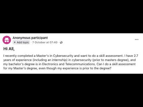 ACS Migration Skills Assessment: Q & A -  2025 ( 5 )