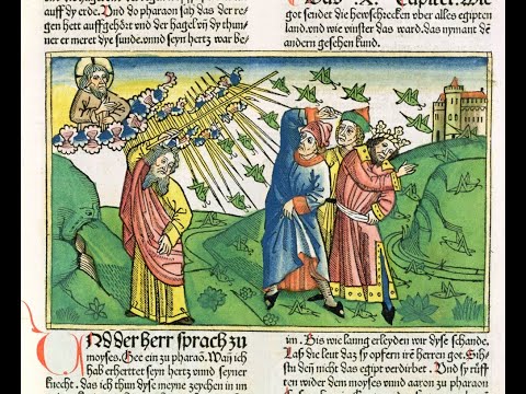 Oitava e nona pragas: os gafanhotos e as trevas (Êxodo 60/1330).