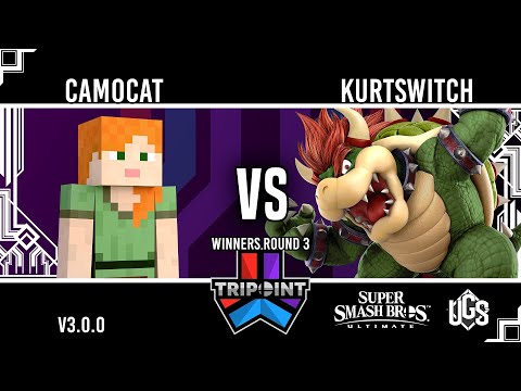 Tripoint Smash 219 - Winners Round 3 - CamoCat(Steve) Vs. KurtSwitch(Bowser)