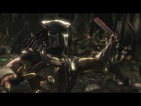 Mortal Kombat X - Jason/Predator Mesh Swap Intro, X Ray, Victory Pose, Fatalities, Brutality