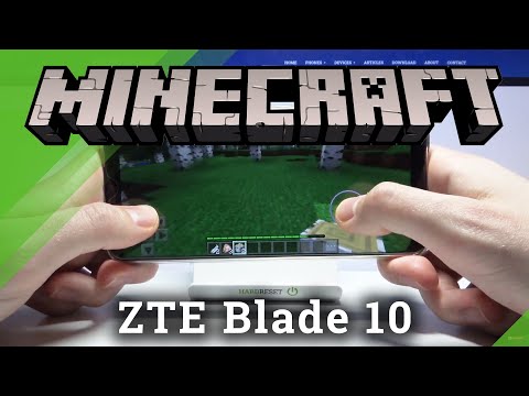 Test Game Minecraft on ZTE Blade 10 | MediaTek Helio P60 | 2 GB RAM | Gameplay - FPS Check
