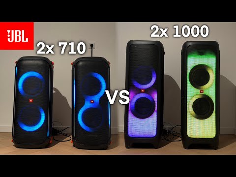 2x Jbl Partybox 710 vs 2x Jbl Partybox 1000 sound comparison