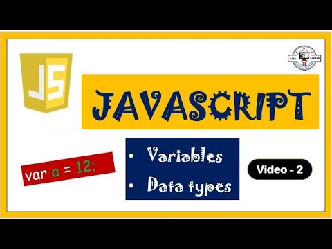 Javascript Variable And Data Types Video 2