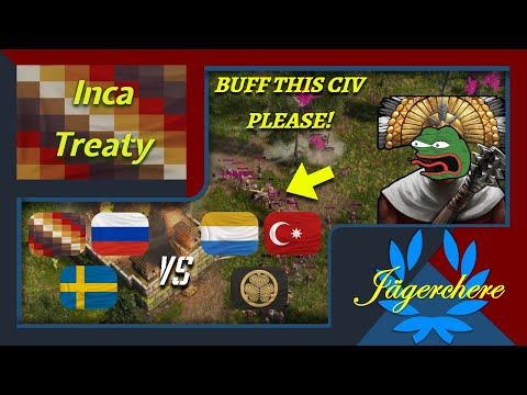 GIVE THIS CIV A BUFF! | 3v3 Treaty with Inca | AOE III: DE