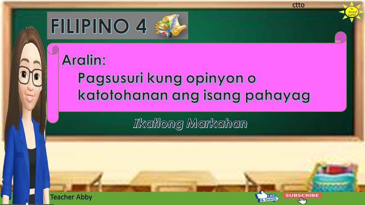 Pagsusuri kung opinyon o katotohanan ang isang pahayag
