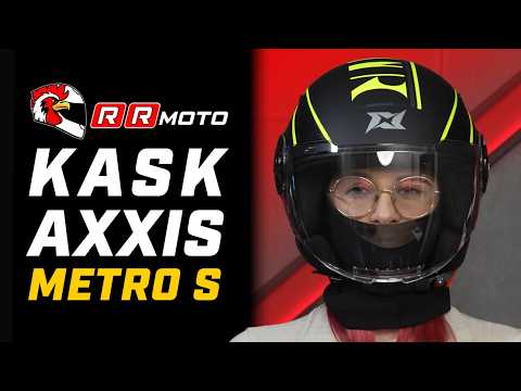 AXXIS METRO S _ motocyklowy kask otwarty z ECE 22.06