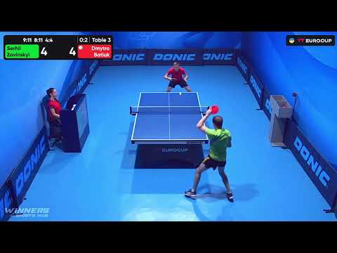 20:05 Serhii Zavinskyi - Dmytro Batiuk 22.07.2023 TT Euro.Cup Ukraine Professional. TABLE 3