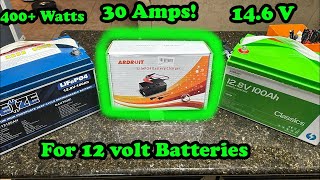 12 volt  30A Lithium Battery Charger Testing! Way Better Than 6 Amps