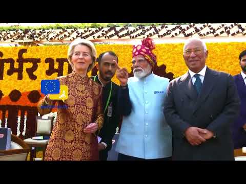Video Thumbnail: Modi Welcomes Europe 🇮🇳🇪🇺 | India Hosts von der Leyen & Costa in New Delhi