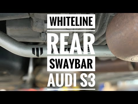 The Best Handling Mod Audi S3 or MK7 Golf R is Installing a WHITELINE Rear Swaybar
