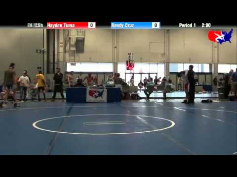 Hayden Tuma vs. Randy Cruz at 2013 Junior Nationals - FILA - FS