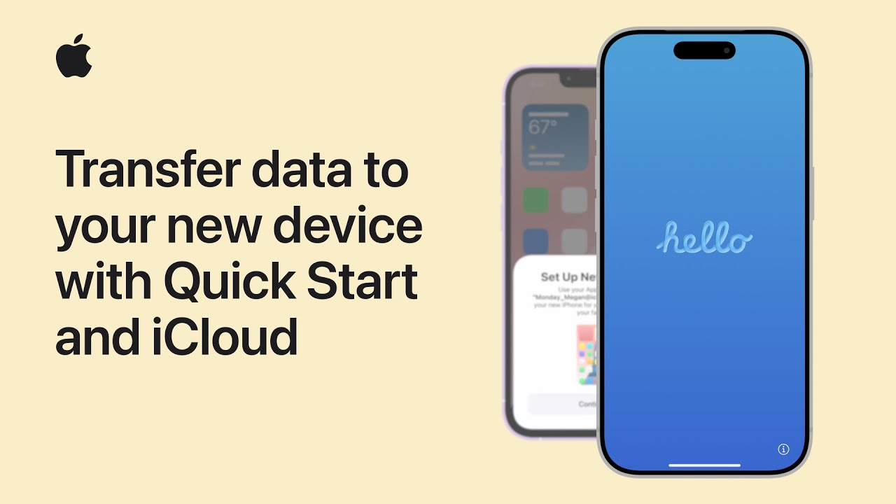 How to transfer data to your new iPhone or iPad using Quick Start and iCloud | Apple Support