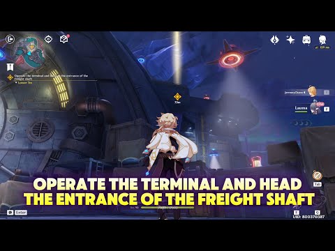 Operate the Terminal and head to the Entrance of the Freight Shaft | Genshin Impact
