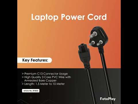 3 pin power cord