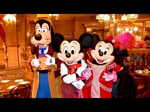 The Lucky Nugget Saloon NOVA hora do chá com diversão com personagens na Disneyland Paris - Mickey, Minnie e Pateta