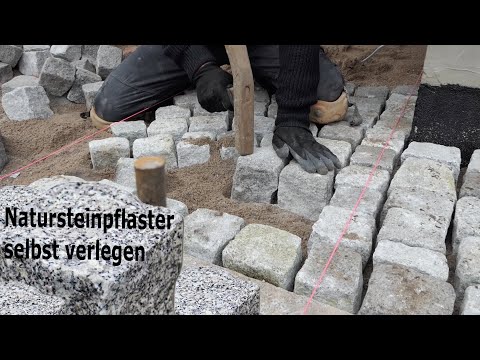 Laying natural stone paving yourself - How to do it