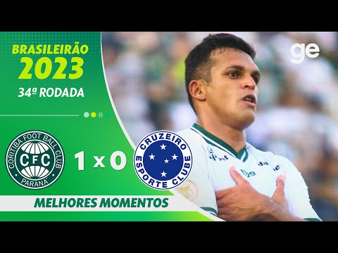 Gols e lances de Coritiba x Cruzeiro
