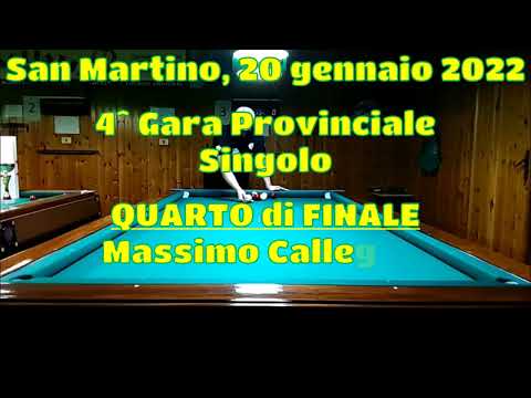 Callegari vs Pusinanti - 4° di finale - 4^ gara provinciale singolo