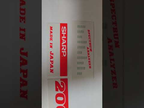 Sharp WF-939  Sticker Set, 5 pieces  JAPAN Boombox Cassette Deck image 5